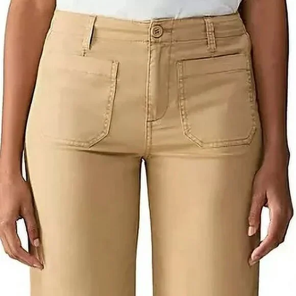 Women's Juliet Black Twill Crop Pants - Picture 4 of 8
